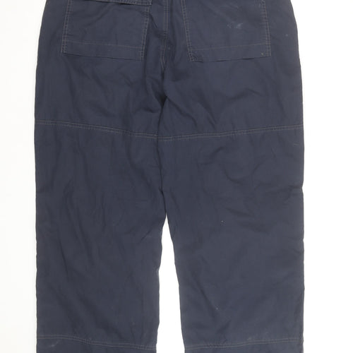 Firetrap Men’s Blue Cargo Trousers L 32x31 Cotton Drawstring