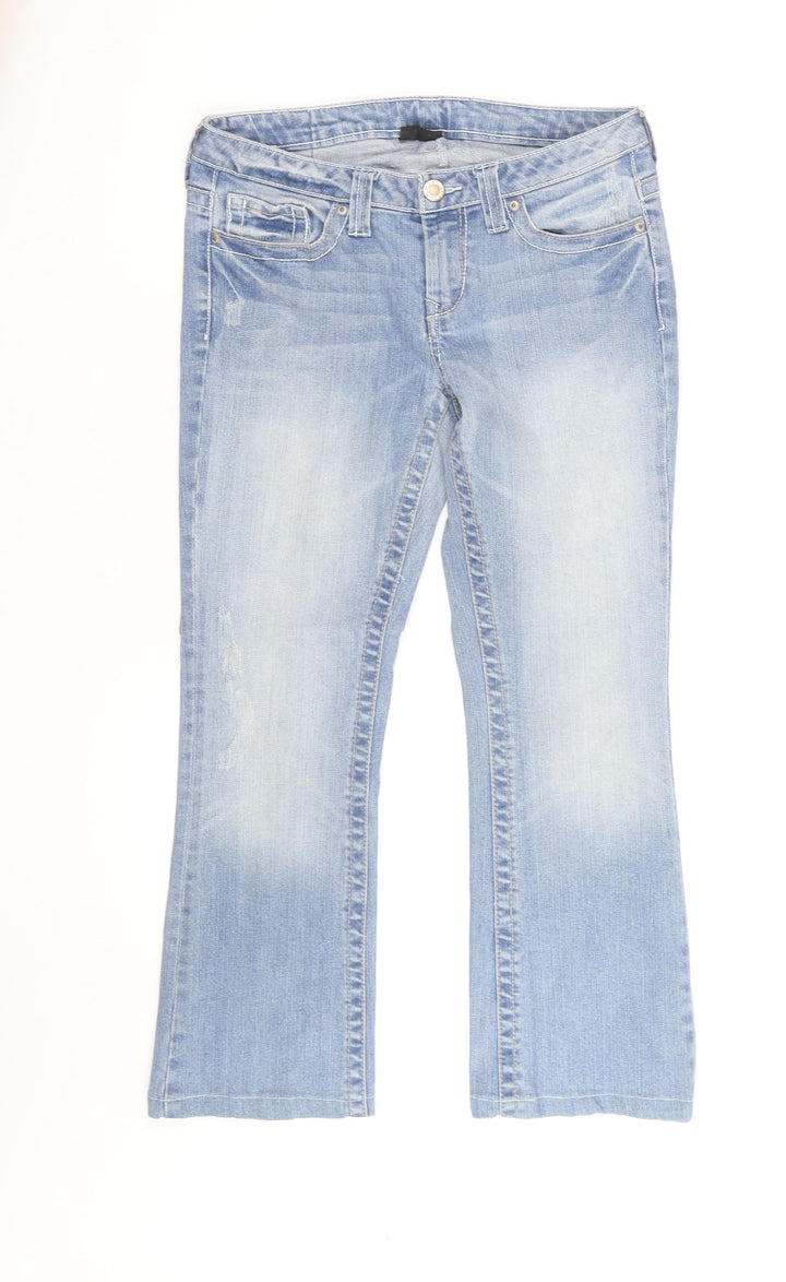 Colours of the World Women's Blue Bootcut Denim Jeans Size 14