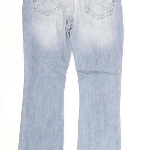 Colours of the World Women's Blue Bootcut Denim Jeans Size 14