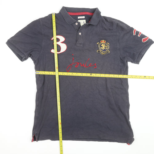 Joules Men’s Blue Classic Fit Polo Shirt Size M Embroidered Logo