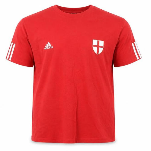 Adidas Mens Red England Logo XL Short Sleeve Sports T-Shirt