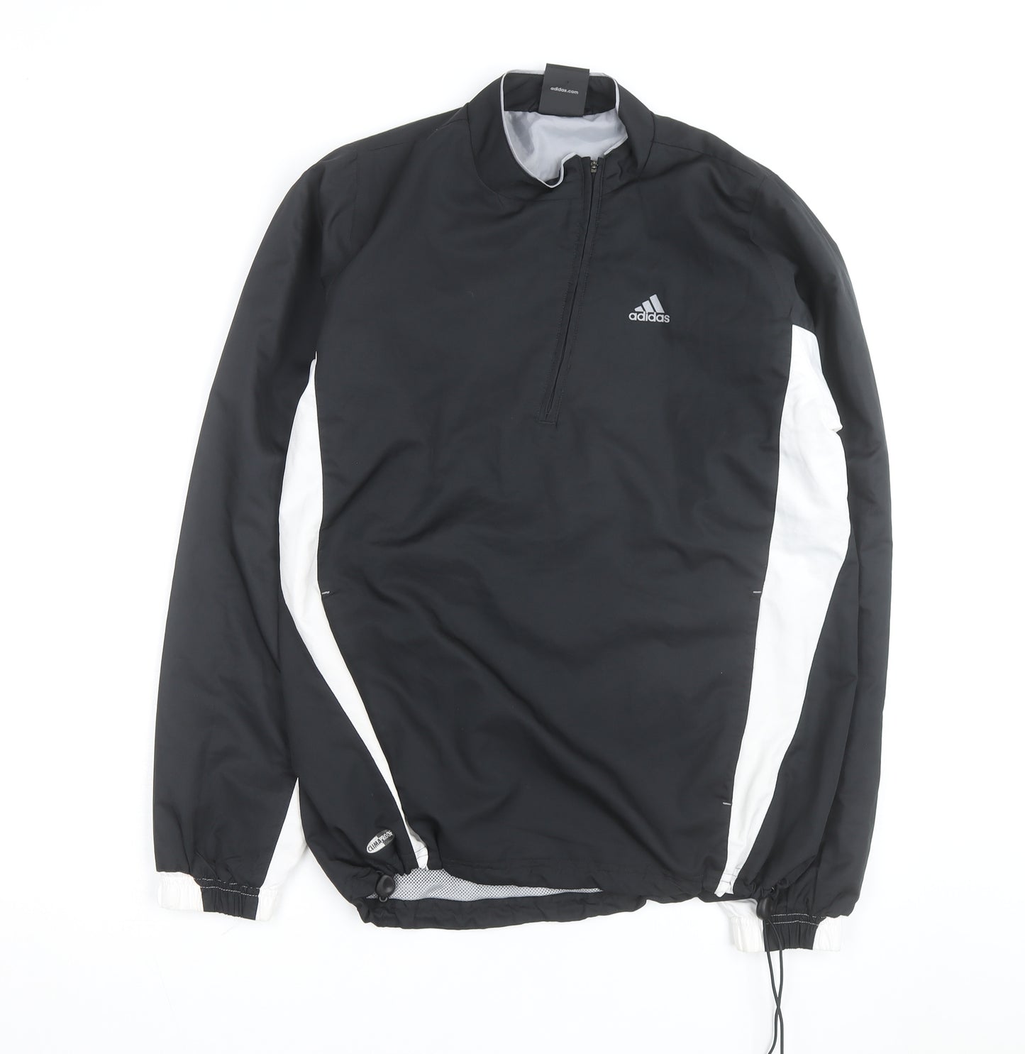 Adidas Men's Black s 1/2 Zip Windbreaker Track Jacket