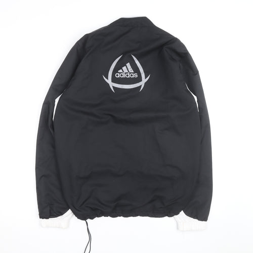 Adidas Men's Black s 1/2 Zip Windbreaker Track Jacket