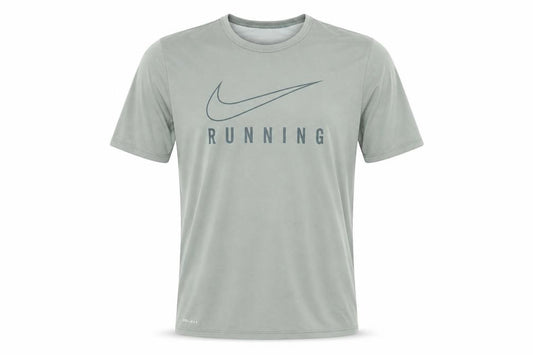 Nike Men's Grey Dri-FIT Running T-Shirt Size S Athletic Fit