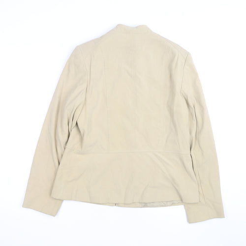 Phase Eight Women Beige Size 12 Softshell Zip Jacket