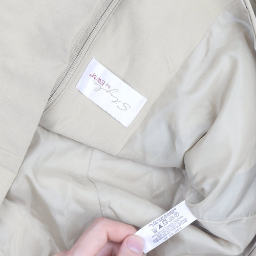 Phase Eight Women Beige Size 12 Softshell Zip Jacket