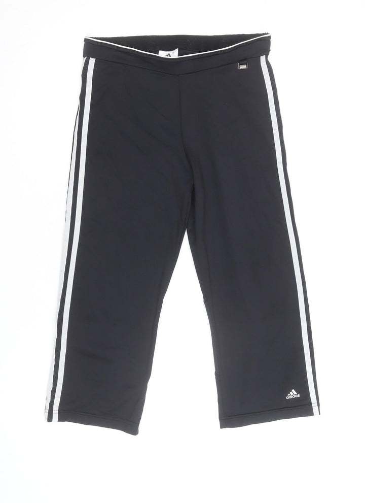 Adidas Womens Black Capri Activewear Trousers Size M
