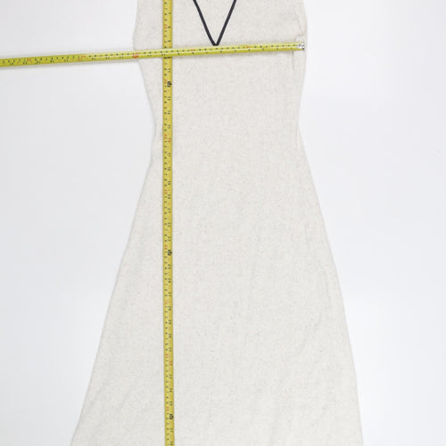 Marks and Spencer Women’s Ivory Knit A-Line Midi Sleeveless Dress M