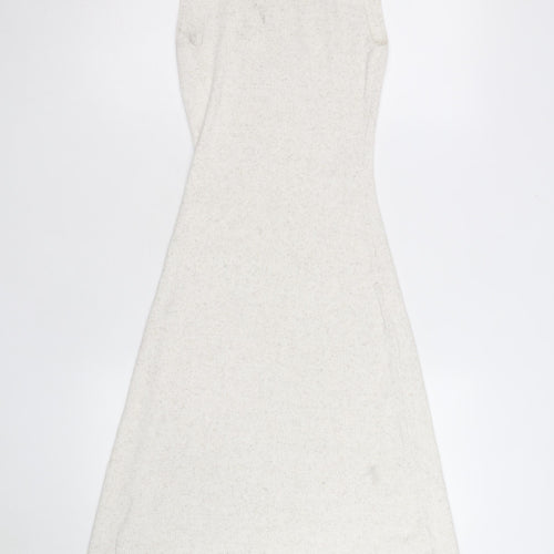 Marks and Spencer Women’s Ivory Knit A-Line Midi Sleeveless Dress M