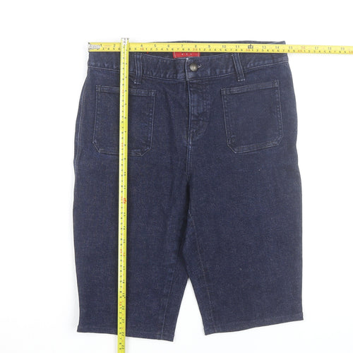 Chaps Men Blue Denim Chino Shorts Medium Regular Fit