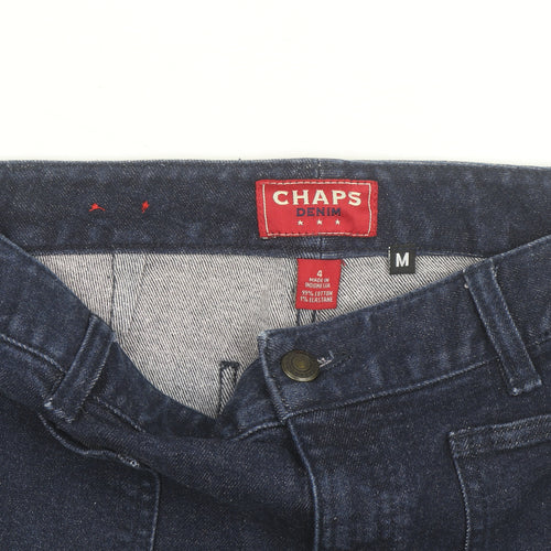 Chaps Men Blue Denim Chino Shorts Medium Regular Fit