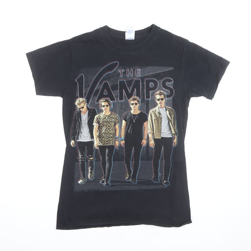 Gildan Men's Black The Vamps World Tour 2015 Band T-Shirt Size S