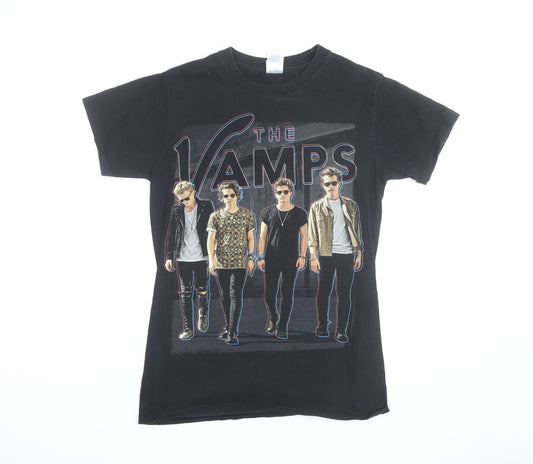 Gildan Men's Black The Vamps World Tour 2015 Band T-Shirt Size S