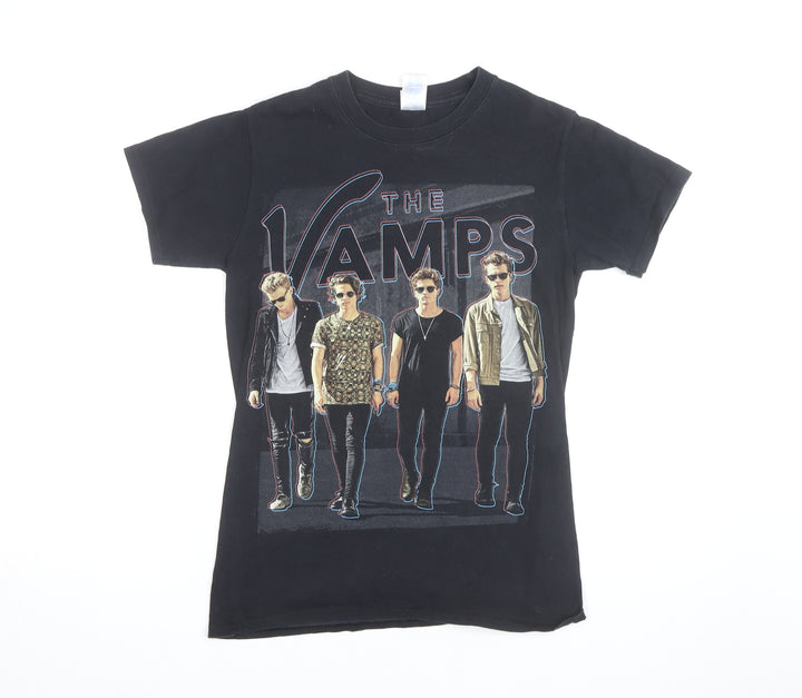 Gildan Men's Black The Vamps World Tour 2015 Band T-Shirt Size S