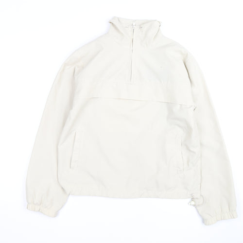 Heaven Women's Beige Size 10 Lightweight 1/2 Zip Anorak Jacket
