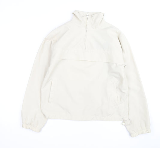 Heaven Women's Beige Size 10 Lightweight 1/2 Zip Anorak Jacket