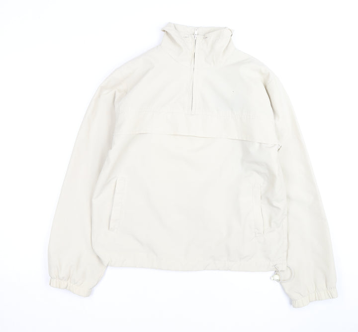 Heaven Women's Beige Size 10 Lightweight 1/2 Zip Anorak Jacket