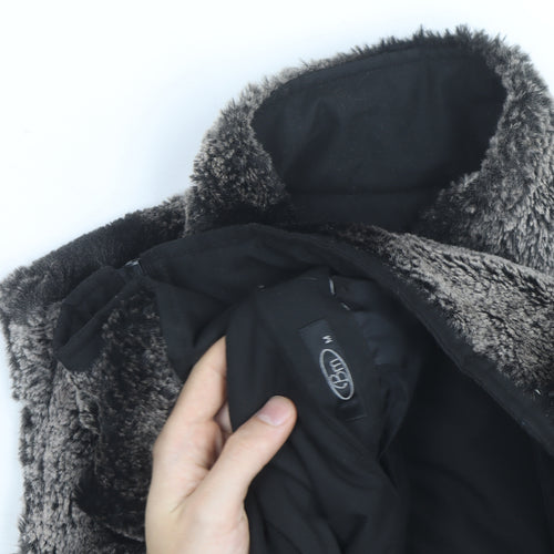 CEM Men's Grey Faux Fur Zip Waistcoat Bodywarmer M