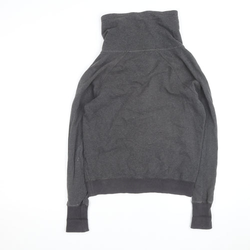 Nike Men's Grey Full Zip Hoodie Size S High Neck Sportswear