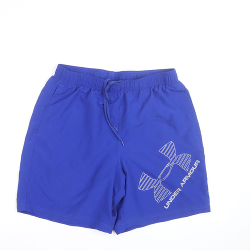 Under Armour Mens Blue Quick Dry Sports Shorts Size L