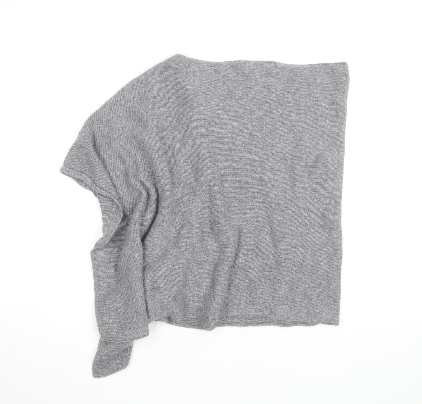 Jigsaw Women’s Grey Cashmere Cape Jumper One Size Relaxed Fit