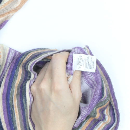 Monsoon Women’s Multicoloured Striped Knit Pullover Jumper M