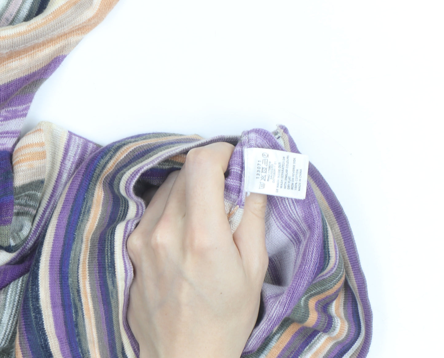 Monsoon Women’s Multicoloured Striped Knit Pullover Jumper M