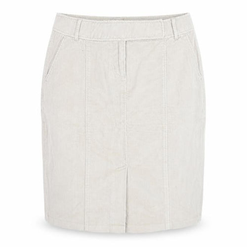Evie Women Beige Corduroy Knee Length Straight Skirt Size 14