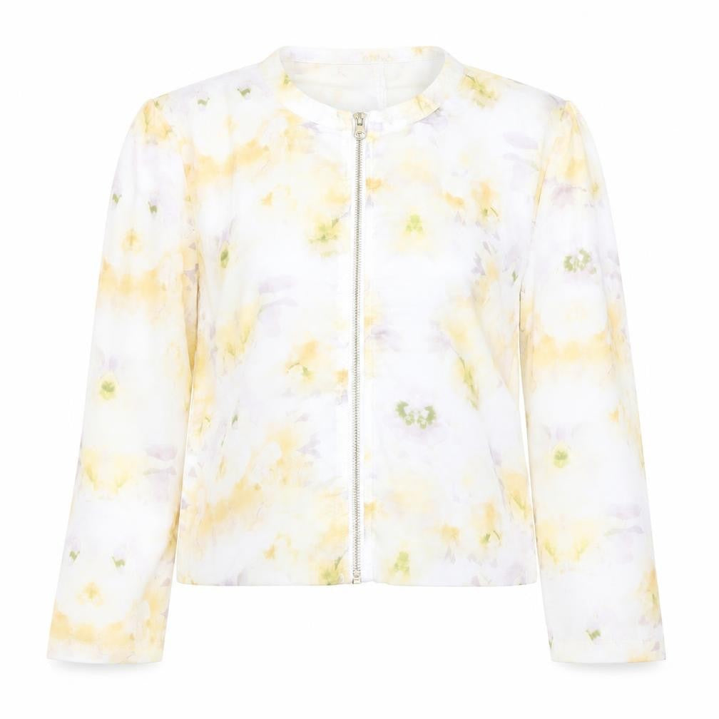 Golddigga Women’s Floral Zip Chiffon Blouse Size 12 Multicoloured