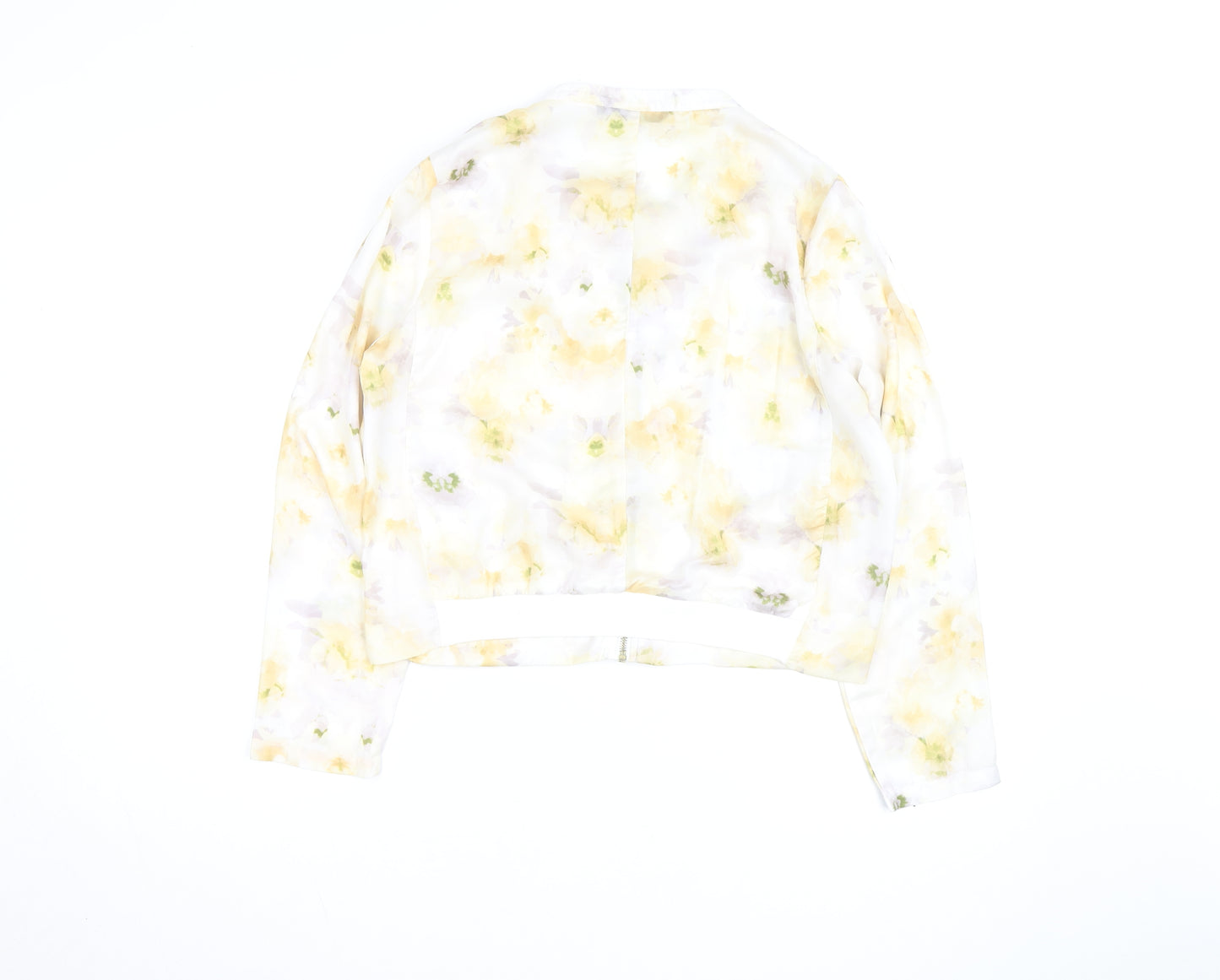 Golddigga Women’s Floral Zip Chiffon Blouse Size 12 Multicoloured