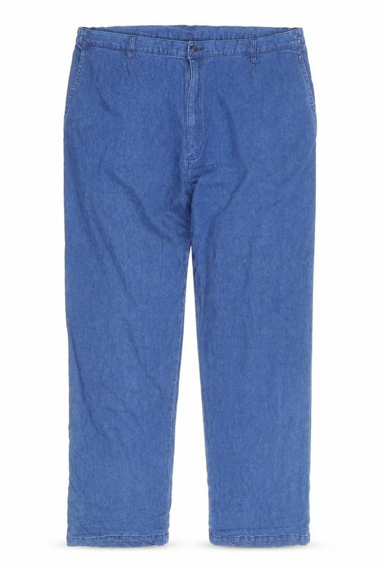Clifford James Women's Blue Straight Leg Cotton Jeans L Relaxed Fit