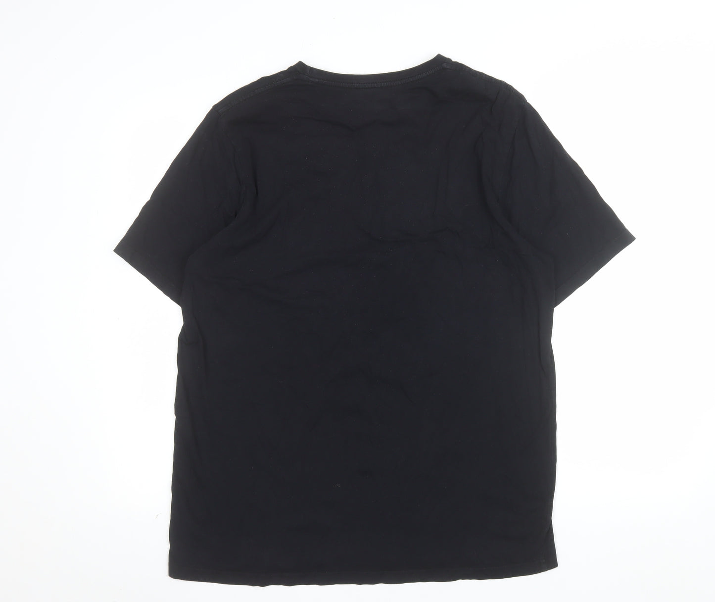 Tom and Jerry Men's Black Graphic Cotton T-Shirt L