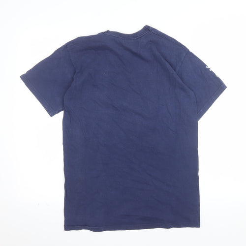 MFC Official Merchandise Men's Blue Small Crew Neck Graphic T-Shirt