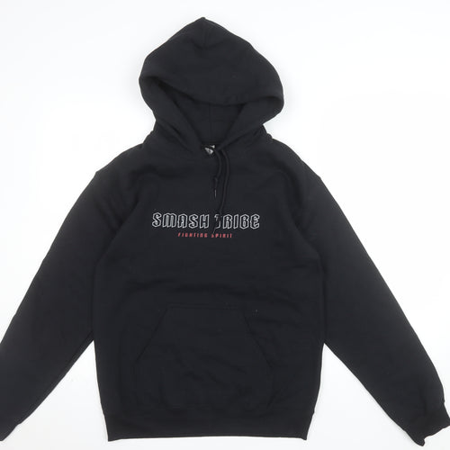 Gildan Men's Black Pullover Hoodie Size S Graphic Print Fleece
