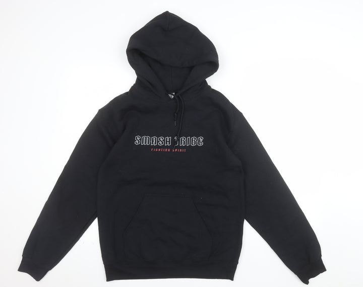 Gildan Men's Black Pullover Hoodie Size S Graphic Print Fleece