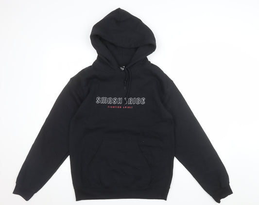 Gildan Men's Black Pullover Hoodie Size S Graphic Print Fleece