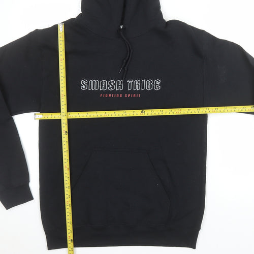 Gildan Men's Black Pullover Hoodie Size S Graphic Print Fleece