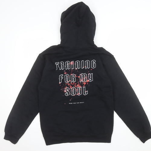 Gildan Men's Black Pullover Hoodie Size S Graphic Print Fleece
