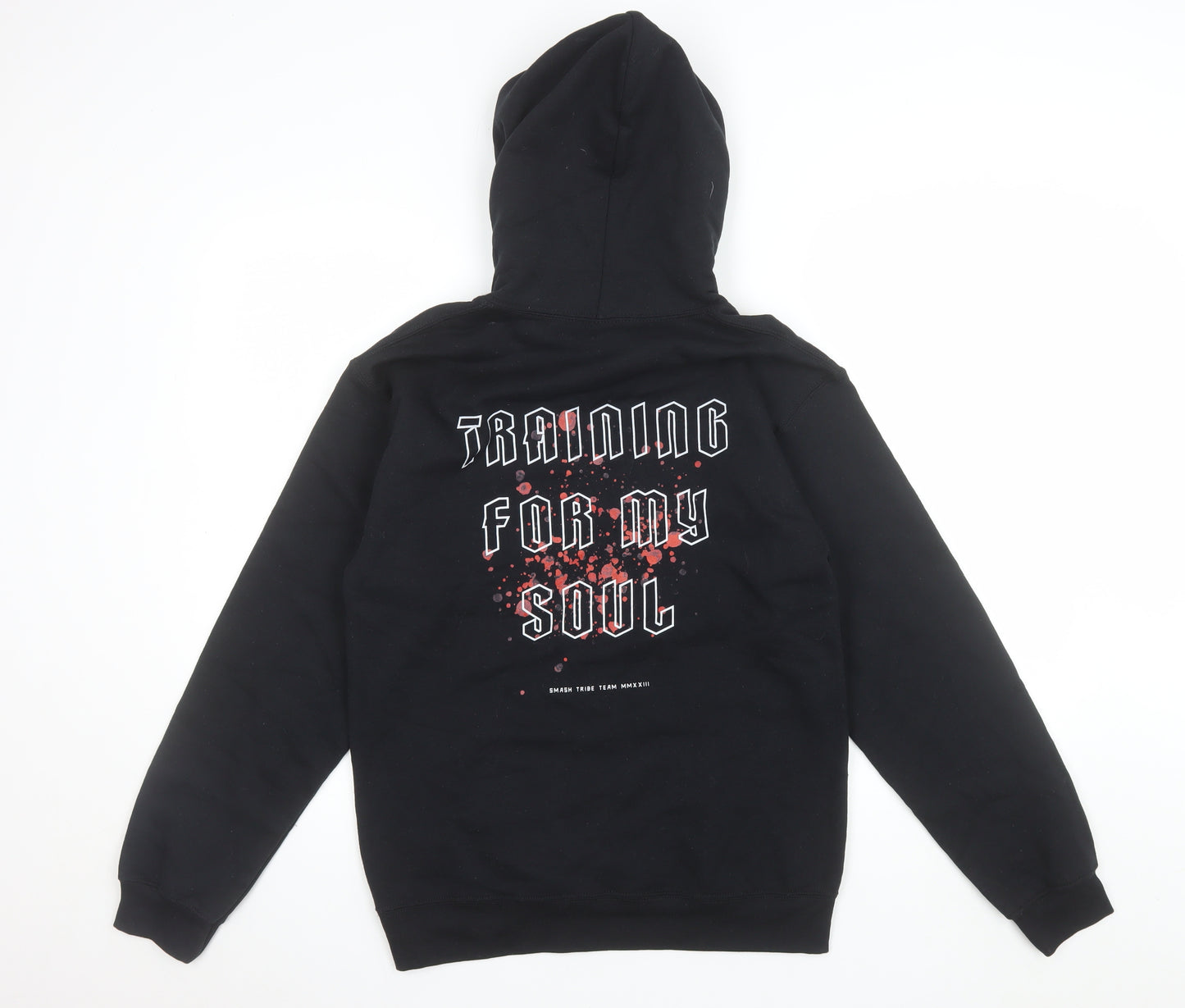 Gildan Men's Black Pullover Hoodie Size S Graphic Print Fleece