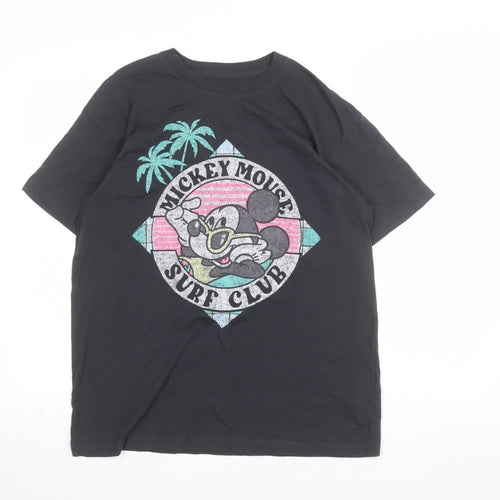 Hollister Men’s Black Mickey Mouse Surf Club T-Shirt XS