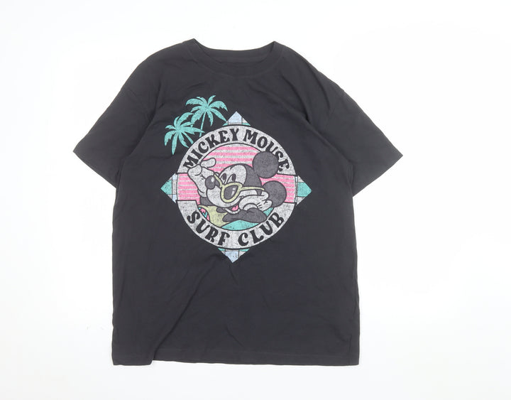 Hollister Men’s Black Mickey Mouse Surf Club T-Shirt XS
