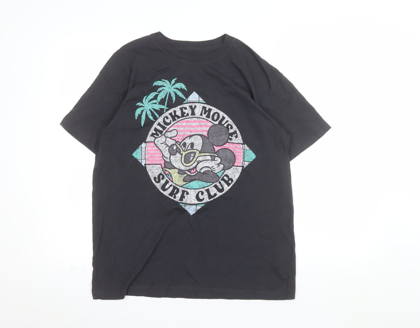 Hollister Men’s Black Mickey Mouse Surf Club T-Shirt XS