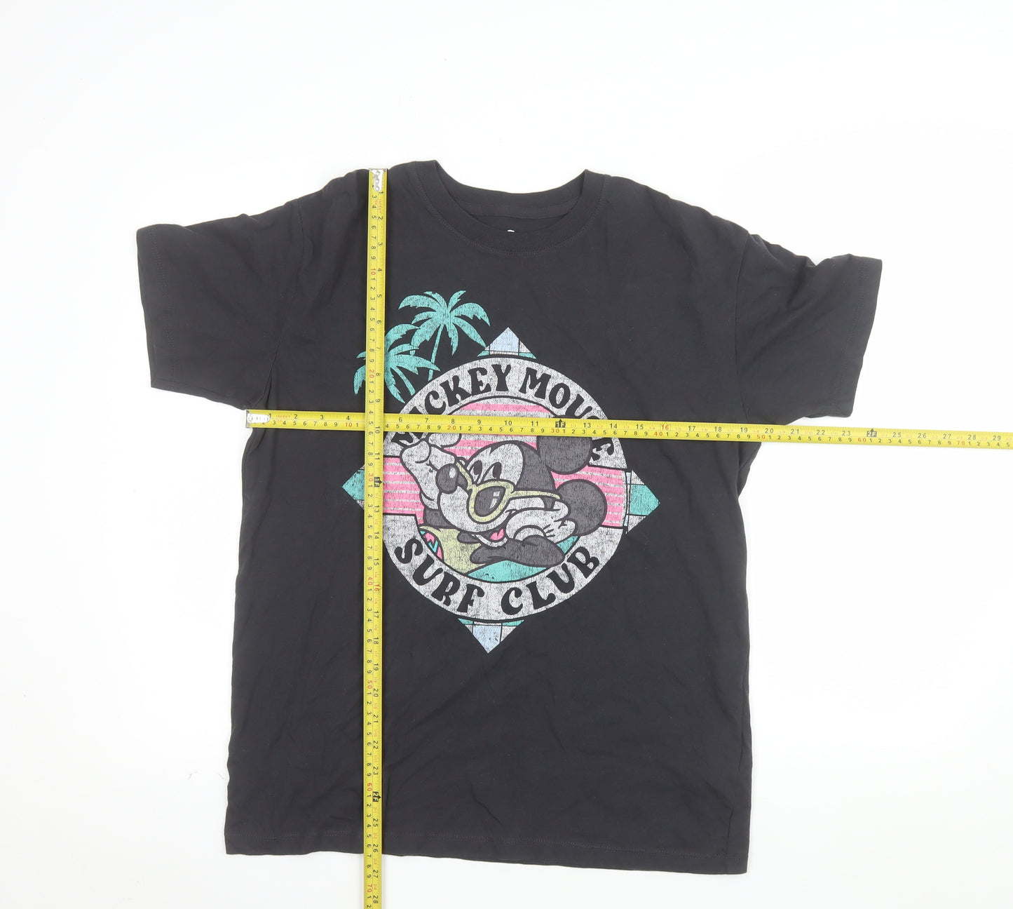 Hollister Men’s Black Mickey Mouse Surf Club T-Shirt XS