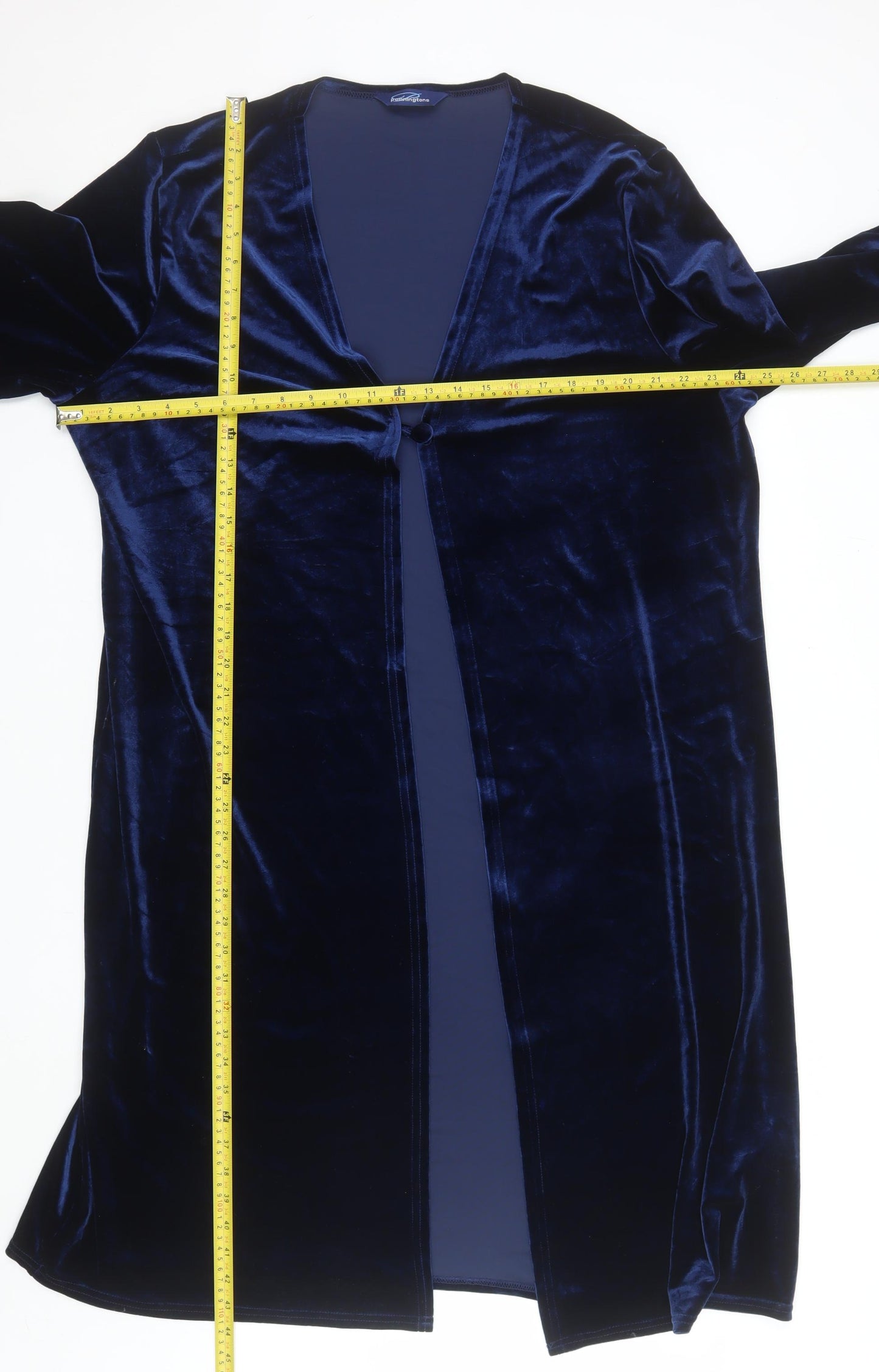 Penningtons Women’s Blue Velvet Long Sleeve Wrap Dress Size 20