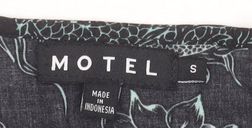 Motel Women’s Black Dragon Print Viscose Camisole Tank Top Size S