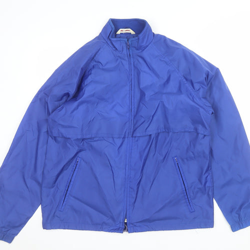 North Country Men’s Blue Nylon Windbreaker Jacket Size S