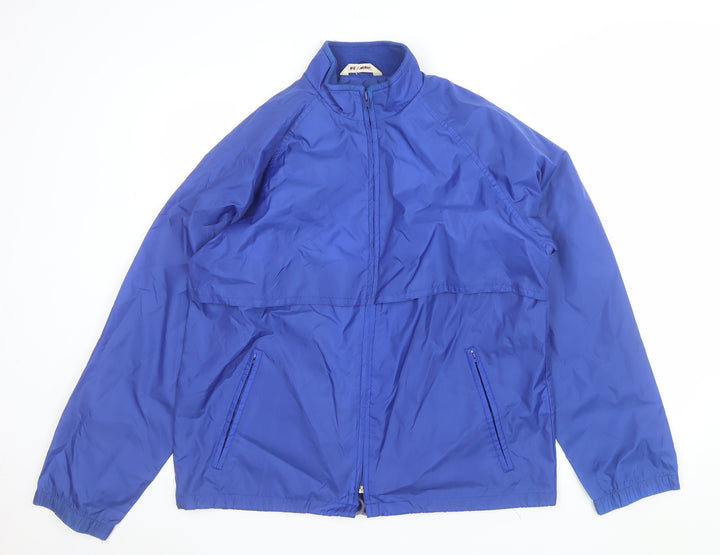 North Country Men’s Blue Nylon Windbreaker Jacket Size S