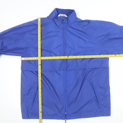 North Country Men’s Blue Nylon Windbreaker Jacket Size S