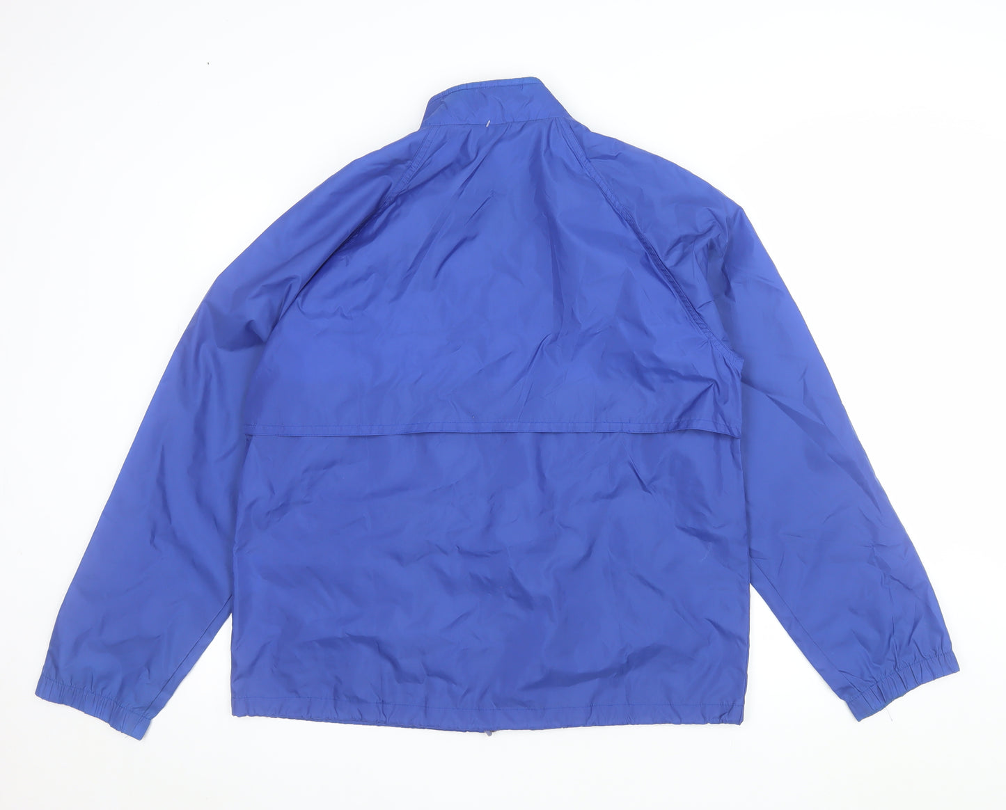 North Country Men’s Blue Nylon Windbreaker Jacket Size S