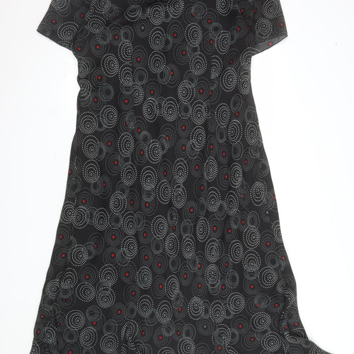 Classics Women Black Plus Size 24 Shift Knee Length Dress